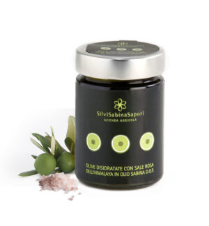 Olive Disidratate con sale dolce di Cervia in Olio Sabina D.O.P.